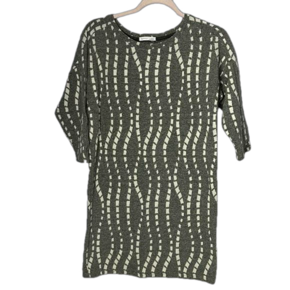 Zara Grey Beige Knit Dress